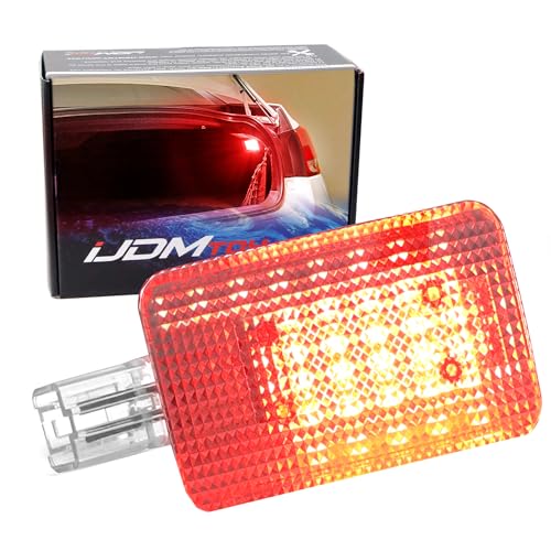 iJDMTOY Super Bright 2W High Power Brilliant Red Full LED Trunk Cargo Area Light Assembly Compatible With Lexus, Compatible With Toyota, Powered by 20-SMD LED Diodes - style: Red
