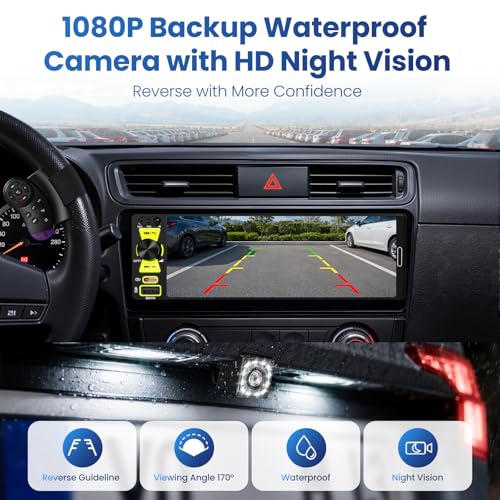 6.5" Single Din Radio Car Stereo with Apple CarPlay & Android Auto
