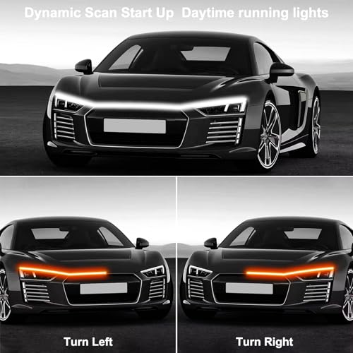 RGB Car LED Hood Light Strip for Cars, SUVs, Trucks, 70 Inches - color: RGB, size: 70 Inches