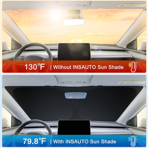 INSAUTO Custom Fit Windshield Sun Shade for Dodge Charger 2011-2023