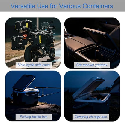 Auto-On Trunk Light with Angle Sensor- Wireless Rechargeable Light for Motorcycle Trunk, Fishing Box, and Camping Box