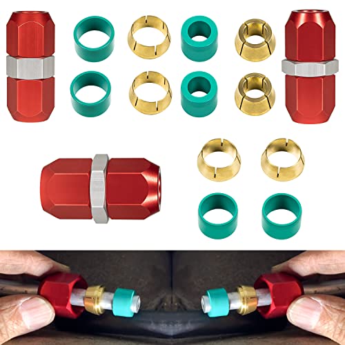 Replace for 800-640, 800-641, 800-642, Air Conditioning Repair Splice Connector Kit fits for 5/8 in. 3/8 in. 1/2 in. Aluminum Lines, Universal Fit for Line to Line Repair - size: 800-640 800-641 800-642