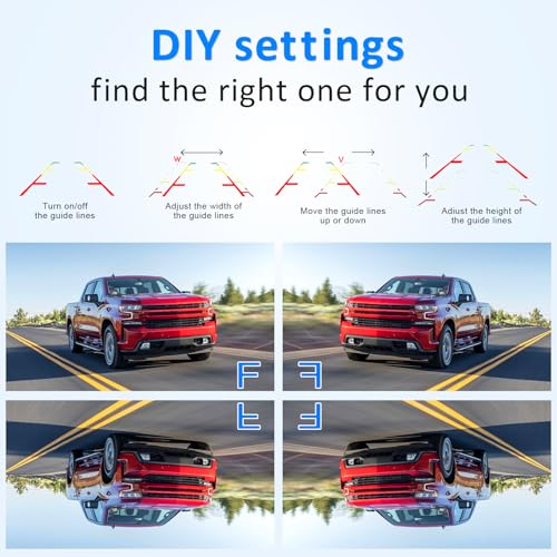 Wireless Backup Camera for Truck, Rear View Camera for Pickup, 7" Monitor - size: 7 Inch Monitor