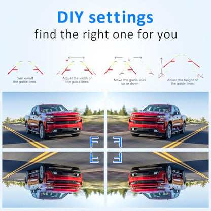 Wireless Backup Camera for Truck, Rear View Camera for Pickup, 7" Monitor - size: 7 Inch Monitor