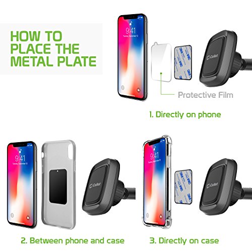 Cellet Suction Cup Dashboard and Windshield Mount Phone Cradle, Magnetic Phone Holder, Desk Mount with Flexible Goose Neck Compatible with iPhones Samsung Galaxy, Note, Motorola Moto, Google Pixel - style: GOOSENECK MAGNETIC HOLDER DASH/WINDOW