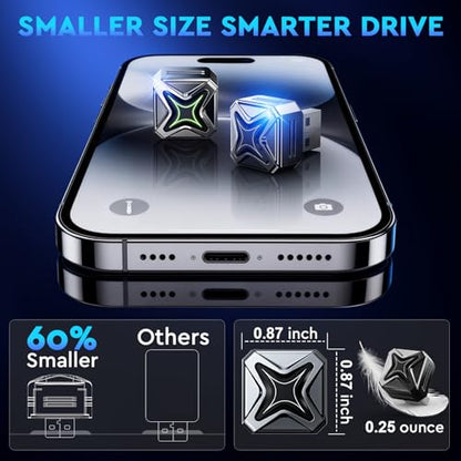 ELRINA 2026 New-Gen Wireless CarPlay Adapter with Button Control, 5s Fast Auto-Reconnect Ultra Mini Wired to Wireless Plug & Play Adapter for iPhone & Android Auto, Stable 5.8GHz WiFi, Bluetooth 5.4 - color: Silver