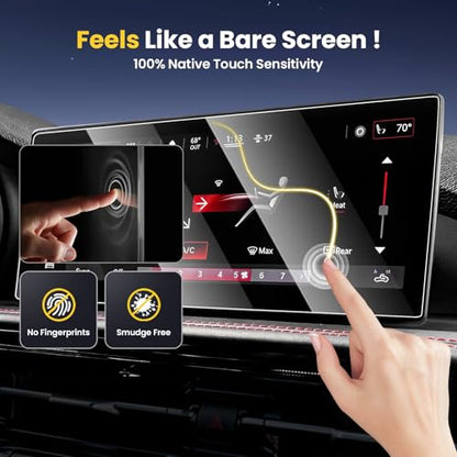 Karltys Screen Protector for Dodge Hornet 10.25 inch 2023-2026 (GT/GT Plus/R/T/R/T Plus) [No Glare & Fingerprint] Tempered Glass Dodge Hornet Accessories - size: 10.25"Dodge Hornet 2023-2026
