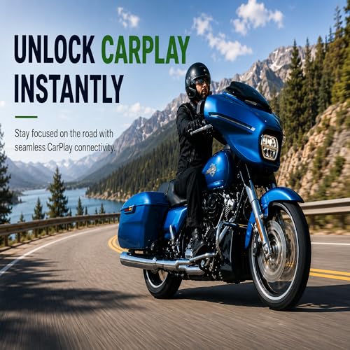 Motorcycle CarPlay Bluetooth Headset Bypass Adapter - color: Black