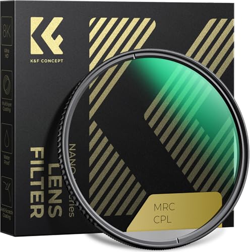 77mm Circular Polarizers Filter, K&F CONCEPT 77MM Circular Polarizer Filter HD 28 Layer Super Slim Multi-Coated CPL Lens Filter (Nano-X Series) - size: 77mm