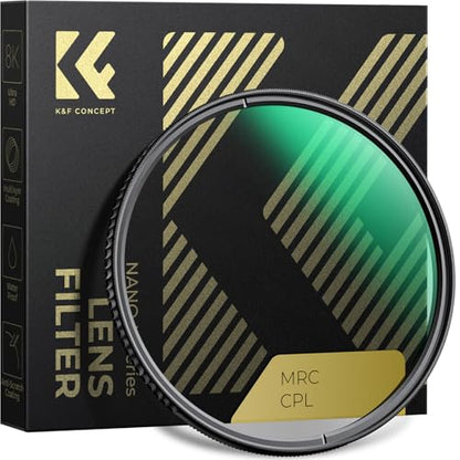77mm Circular Polarizers Filter, K&F CONCEPT 77MM Circular Polarizer Filter HD 28 Layer Super Slim Multi-Coated CPL Lens Filter (Nano-X Series) - size: 77mm