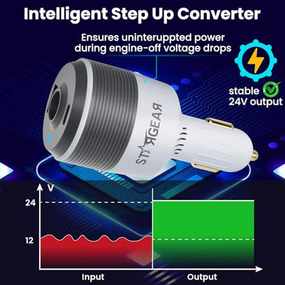 for Starlink Mini Car Adapter,3-in-1 Car Charger for Starlink Mini - size: Adapter Only