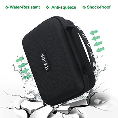 BOVKE GPS Case for 5-5.5" inch GPS Navigator Garmin Drive 52/Drive 51/53 DriveSmart 55/dezl OTR500/zumo 396 LMT-S/Garmin zūmo XT GPS Navigation System, Mesh Pocket for Car Charger, USB Cables, Black - color: Black