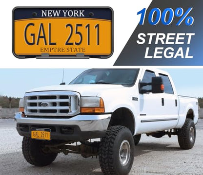 License Plate Frame for 1999-2004 Ford F250 F350 F450 F550 Super Duty - size: For 99-2004 F250 F350 F450 F550