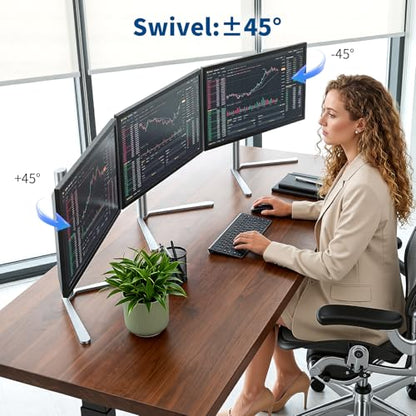 Aluminum VESA Monitor Stand for Monitor Weight 7.7-11 lb, 24-27″ - size: Only for 7.7-11LB Monitor