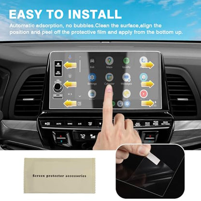 Karltys [Upgrade 2 Pack Screen Protector for 2025 2026 2027 Honda Odyssey 9-Inch Screen Protector[No Glare & Fingerprint] for Models EX-L/Sport-L/Touring/Elite Tempered Glass - size: 9" Honda Odyssey 2025-2027