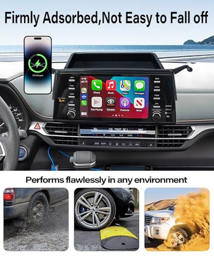 Car Phone Mount for 2021-2024 Toyota Sienna 9" Screen Accessories - size: fit for 2021-2024 Toyota Sienna(9 Inch with Tray)