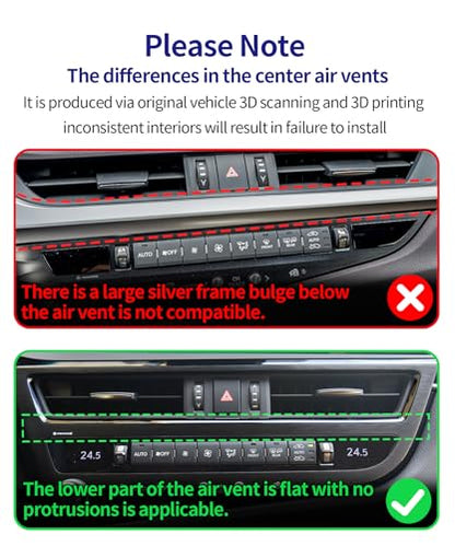 Auto Clamp Car Phone Holder for Lexus ES 2022-2025 Universal Accessories - size: For 2022-2025 ES