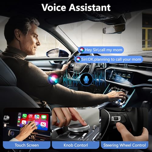for iPhone 17 Wireless Carplay Adapter Compatible iPhone 17 Pro Max Air 16e 16 15,Automatic iPhone Carplay Wireless Adapter Convert Factory Wired to Wireless Plug and Play Car Play Fits Cars
