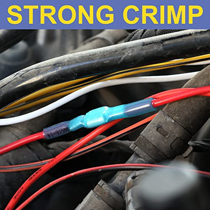 haisstronica 460PCS Heat Shrink Spade Connectors, 22-10 AWG, Male/Female - size: AWG 22-10, style: Male&Female Kit 460PCS