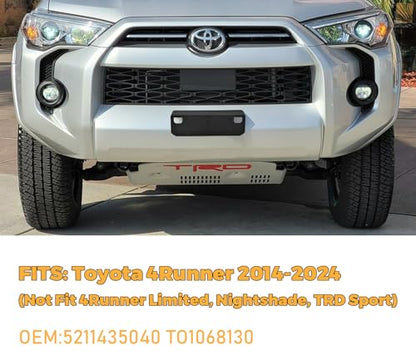 Front License Plate Frame for Toyota 4Runner 2014-2024 - size: For Toyota 4Runner
