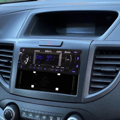 Scosche HA1714B Double DIN or Single DIN with Pocket Radio Installation Dash Kit Compatible with 2012-2016 Honda CR-V Vehicles - Aftermarket Car Stereo Install Kit Radio Bracket - See Fit Guide Image