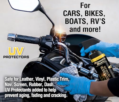 Interior Detailer Spray – 16 Fl Oz | Cleaner & Conditioner for Leather, Vinyl, Plastic & Screens | UV Protection | Non-Greasy | Cars, Trucks, Boats, Bikes & RVs