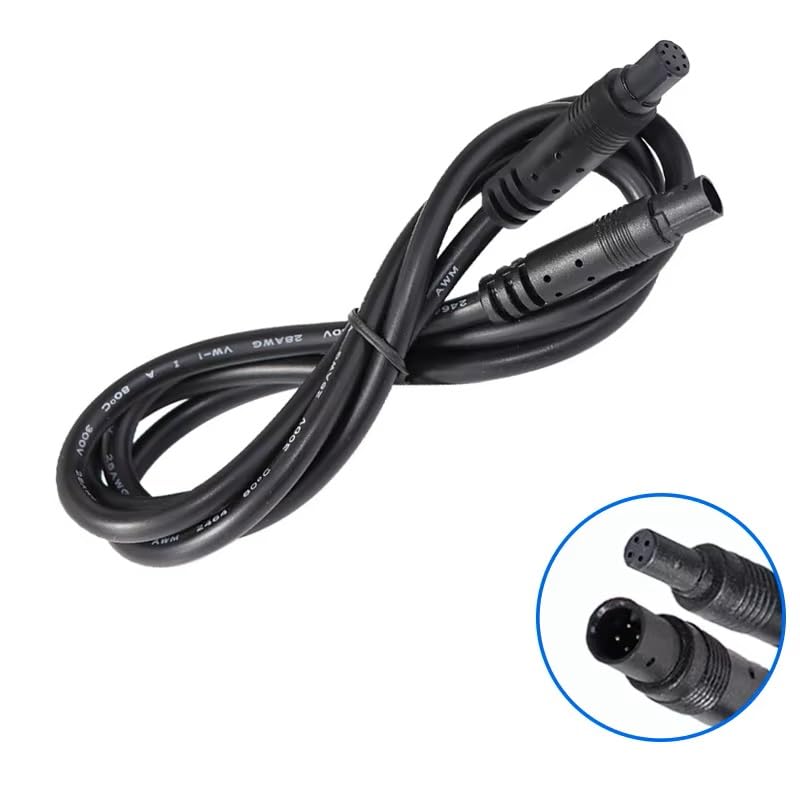 YuYue Electronic 4Pin Backup Camera Extension Cable, (18Ft 4P) Pure Copper Thicker Shield 2.5mm to 4Pin Dash Cam Rear View Camera Extension Cord, DVR Camera Extension,HD Monitor Camera Wire