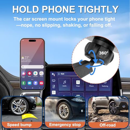 Car Phone Holder Compatible with Chevy Suburban Tahoe/GMC Yukon Accessories 10.2-inch Screen Fixed Clip, Magnet Cell Phone Mount Compatible with MagSafe 360° Rotation Phone Automobile Cradles - size: 21-24 Chevy Suburban / GMC Yukon