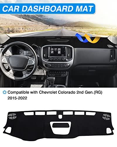 Cartist Dash Cover for Chevrolet Colorado 2015-2022 Dashboard Cover - color: 55.91*14.17(Chevy Colorado 15-22)