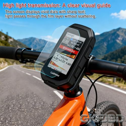 for Garmin Edge 1040/1040 Solar GPS Screen Protector & Case （grey） HD Tempered Glass Protective Film and Silicone Soft Frame Case Cover (Pack of 3+1)