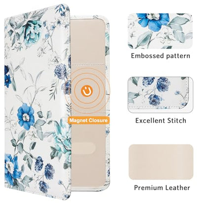 CoBak Car Registration and Insurance Holder - color: L-Indigo Floral Harmony
