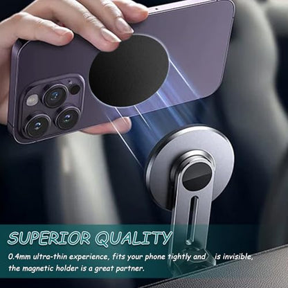 Universal Replacement Metal Plates Set, 20 Pack Mount Metal Plate with Adhesive for Phone Car Mount Holder Cradle, Black Round Iron Stickers Compatible with Magnetic Mounts, 60 mm - color: Black, size: Round 60mm-20p