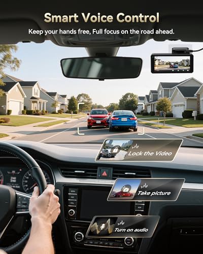 REDTIGER F77 4K+4K Dual Dash Cam for Cars, 2CH STARVIS 2 IMX678, 128GB eMMC - size: F77 V1(128GB eMMC)