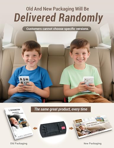 Silicone Car Phone Holder, Adjustable Phone Mount Holders for Your Car Headrest Compatible with iPhone 17 16 15 14 13 Pro Max and other 3.5 - 7 Inch Cell Phones Mount for Kids in Back Seats - Black - size: 1 Pack