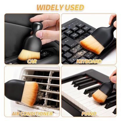 4PCS Car Interior Dust Brush,Soft Microfiber Bristles, Car Detailing Brush Cleaning Brush, Dust Brush Car Interior Cleaning Tool for Car Vents, Dashboards, and Home Use - size: 4PCS