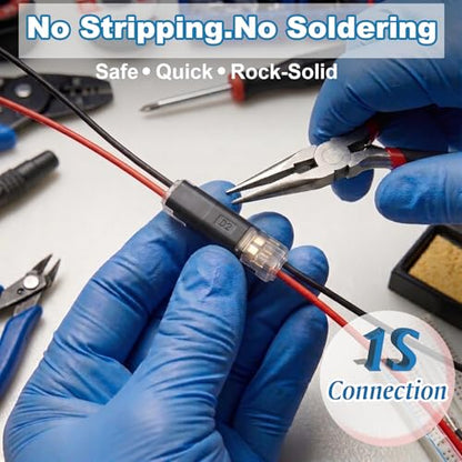 100PCS Double Wire Plug in Connector Quick Wire Connectors