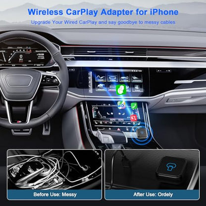 Upgraded Mini Wireless CarPlay Adapter and Android Auto Adapter