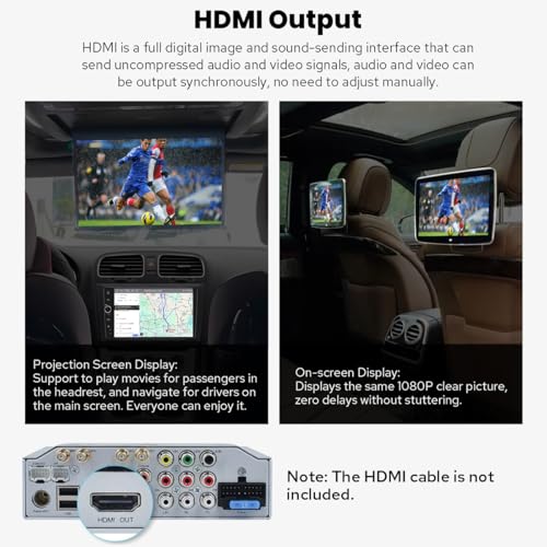 Joying 9 Inch Single Din Touchscreen Radio with Carplay & Android Auto