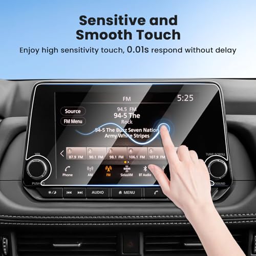 Canvcle 2PCS Screen Protector for 2021-2026 Nissan Rogue S SV/2019-2026 Altima/2020-2026 Sentra, 8 Inch Navigation Screen Tempered Glass Touchscreen Protector Navigation Screen Cover Protective Film - size: 2019-2026 Nissan Rogue/Altima/Sentra 8 Inch