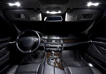 iJDMTOY LED Sun Visor Vanity Mirror Lights For VW Golf/Jetta/Passat/CC - style: Xenon White