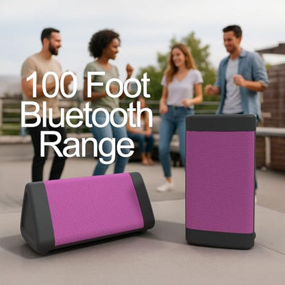 OontZ Angle 3 Gen 4 Portable Bluetooth Speaker, 12W, 24-Hour Playtime, Pink - color: Pink