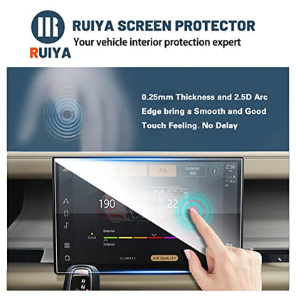 Ruiya Screen Protector for Defender 11.4-in Display Touchscreen 9HD Tempered Glass Compatible with 2023-2026 Land Rover Defender 90/110/130 Accessories - color: 2023-2026 Land Rover Defender 11.4-inch