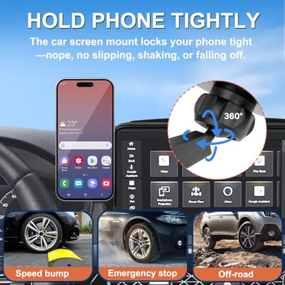 Car Phone Holder Compatible with Honda Accord 2018-2022 8-inch Screen Fixed Clip, Magnet Cell Phone Mount Compatible with MagSafe, Hand-Free 360° Rotation Phone Automobile Cradles Not Affect Air Vent - size: 18-22 Honda Accord