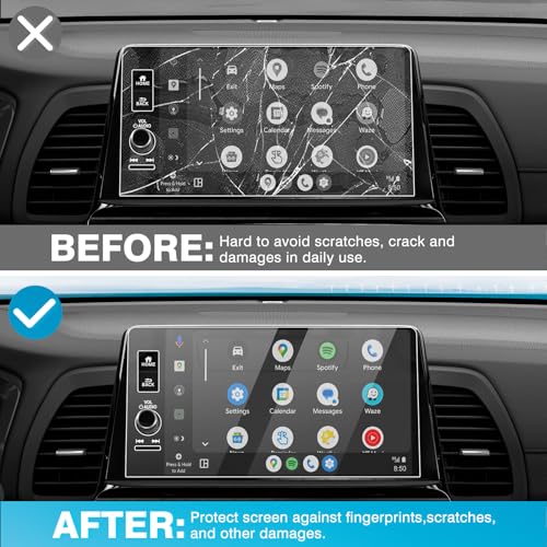 Karltys [Upgrade 2 Pack Screen Protector for 2025 2026 2027 Honda Odyssey 9-Inch Screen Protector[No Glare & Fingerprint] for Models EX-L/Sport-L/Touring/Elite Tempered Glass - size: 9" Honda Odyssey 2025-2027