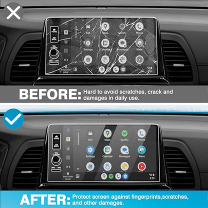 Karltys [Upgrade 2 Pack Screen Protector for 2025 2026 2027 Honda Odyssey 9-Inch Screen Protector[No Glare & Fingerprint] for Models EX-L/Sport-L/Touring/Elite Tempered Glass - size: 9" Honda Odyssey 2025-2027
