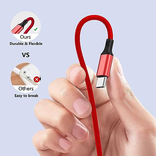 5FT/1.5M Multi Charging Cable for Apple Watch Charger Travel Nylon Braided USB C Micro USB Compatible with iWatch Ultra/SE/10/9/8/7/6/5/4/3/iPhone 16 15 Pro Max/14/13/12/Galaxy Android - size: 5ft