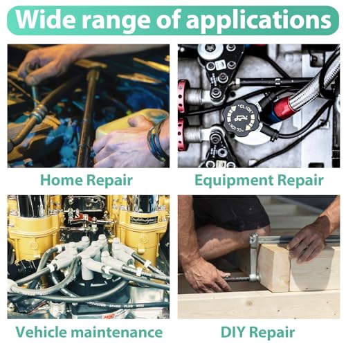 XBVV 378 Pcs NBR Metal Bonded Sealing Washer Assortment Kit M6 M8 M10 M12 M14 M16 M18 M20 M22 M24 M27 M30 Automotive Self-Centred Seal Gasket Repair Set