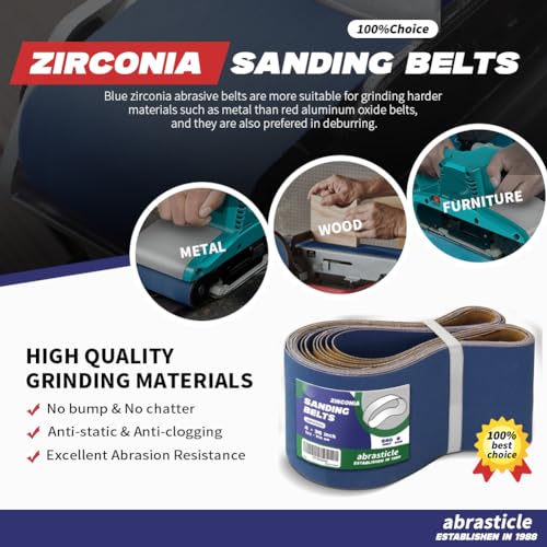 4" x 36" Zirconia Sanding Belts for Metal - 4 x 36 Inch Zirconia Metal Grinding Sand Paper, 8 PCS 240 Grits, Perfect for Knife Blade Sharpening, Metal Polishing, Derusting, Woodworking - size: 4" x 36" 240 Grit(8 pack)