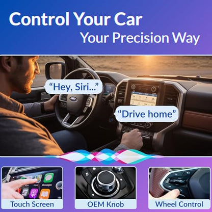 Wireless CarPlay Dongle for iPhone, Mini Plug & Play Car Play Adapter