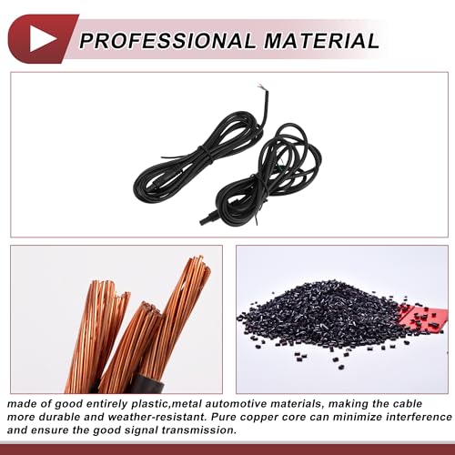for Monitor and Backup Reverse Rear View Parking Camera Video Cable Extension Backup Camera 4Pin Female Video Cable 1.8m/5.91ft Black Plastic,Metal - size: 1.8m/5.91ft, style: 4Pin